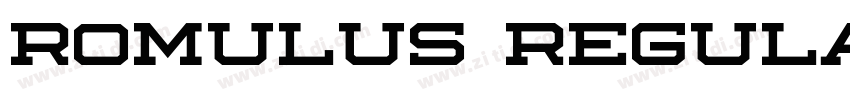 Romulus Regular字体转换